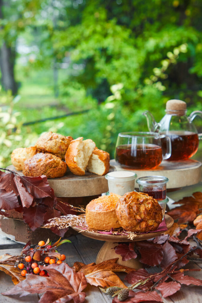 afternoon tea, garden